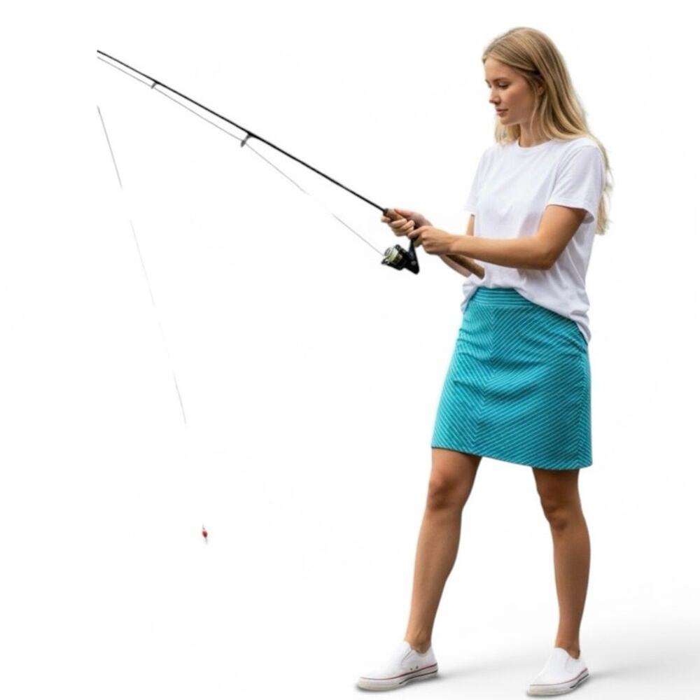Columbia PFG Pelham Falls Skirt Striped Women’s Size XL/TG Omni-Wick NWT Fishing